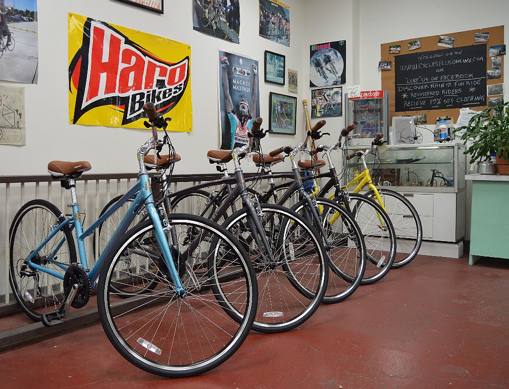 Cycles Plus Main Street in Clarences bike shop